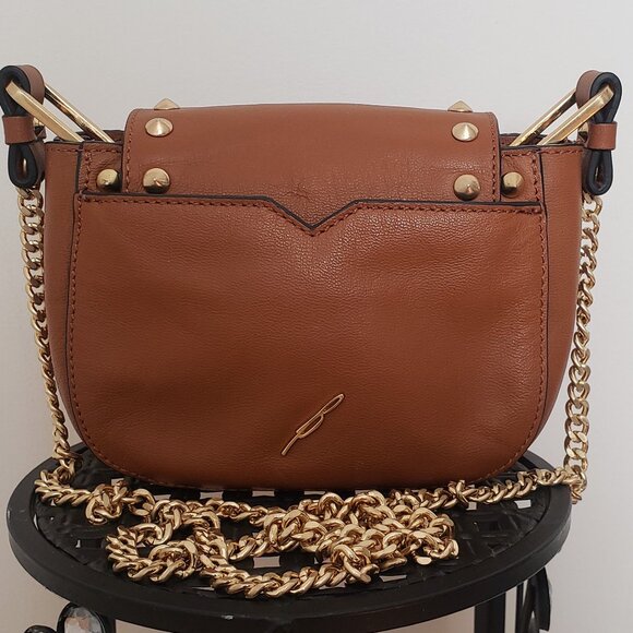 BRIAN ATWOOD SMALL SHOULDER CROSSBODY LIGHT BROWN LEATHER BAG - Picture 2 of 13